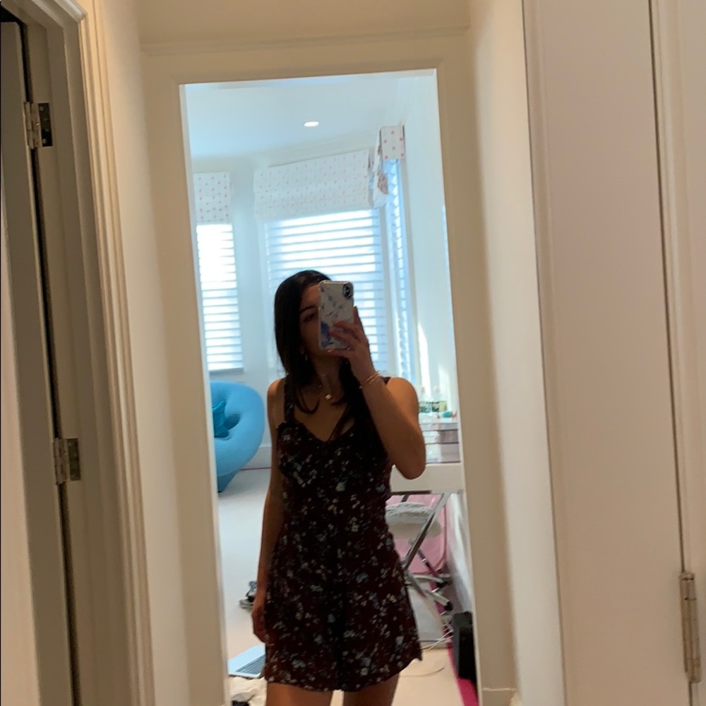 flower pattern romper from urban outfitters